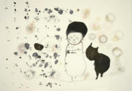 "28.3.08" 2008, 50 x 70cm, mixed media auf Papier