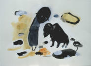 "wanted" 2006, 50 x 70cm, mixed media auf Papier