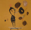 "Jazz" 2012, 42 x 43cm, Tusche auf Tapete